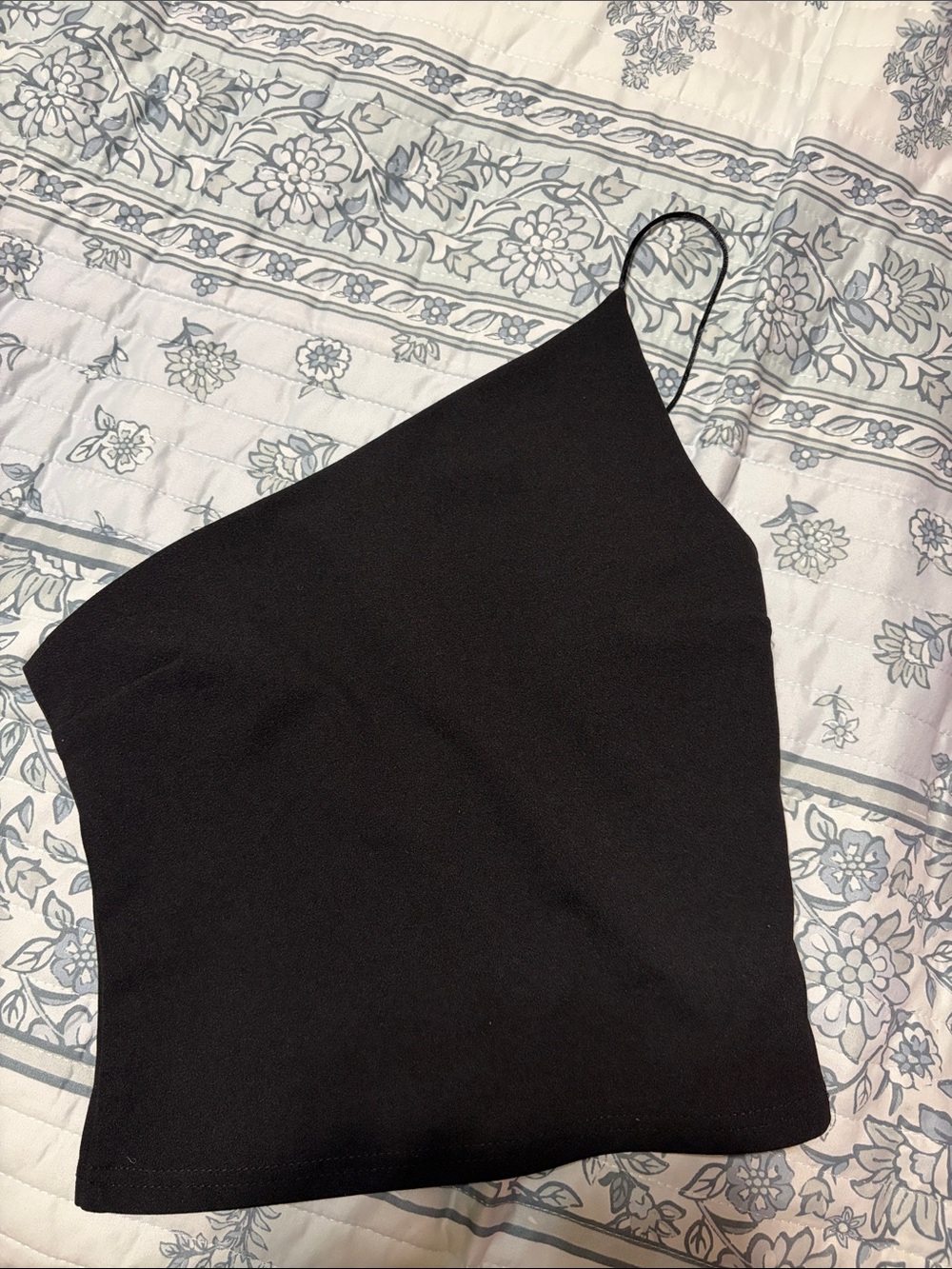 Princess Polly Black One-Shoulder blouse